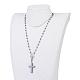 Non-magnetic Synthetic Hematite Pendant Necklaces(NJEW-JN01985)-5