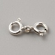 925 Sterling Silver Double Spring Ring Clasps(STER-WH0008-34)-1