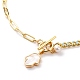 Natural Shell Hamsa Hand Pendant Necklaces(X-NJEW-JN03240-04)-2