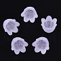 Lilac Acrylic Bead Caps(X-FACR-N005-002F)