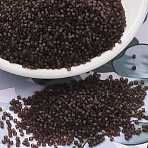 MIYUKI Delica Beads, Cylinder, Japanese Seed Beads, 11/0, (DB0769) Matte Transparent Root Beer, 1.3x1.6mm, Hole: 0.8mm, about 100000pcs/500g(SEED-MY11-DB0769)