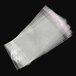OPP Cellophane Bags, Rectangle, Clear, 15.5x7cm, Hole: 8mm, Unilateral Thickness: 0.035mm, Inner Measure: 10x7cm(OPC-S014-04)