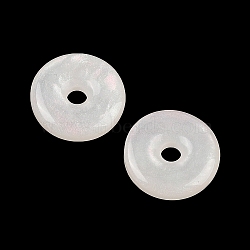 Opaque Resin Pendants, Donut Charms, White, 12x3mm, Hole: 2mm(CRES-I036-10A)