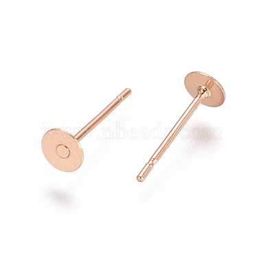 Rose Gold Stainless Steel Stud Earring Findings