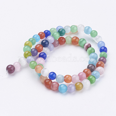 Cat Eye Beads Strands(X-CE-R002-6mm-M)-2