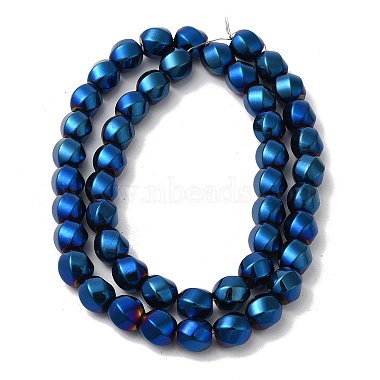 Electroplated Non-Magnetic Synthetic Hematite Beads Strands(G-P518-05F-01)-2