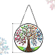 Adorno colgante de acrílico del árbol de la vida.(TREE-PW0001-92A)-1
