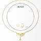 Golden Stainless Steel Jewelry Set(QE0758-1)-3