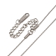 304 koreanische Halskette aus Edelstahl für Damen(NJEW-G097-03P)-2