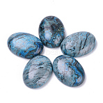 Natural Ripple Jasper Cabochons, Oval, Dyed, 25x18x7~8mm(G-T062-22)