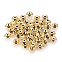 Tibetan Style Spacer Beads, Lead Free & Cadmium Free, Flat Round, Antique Golden, 6x2mm, Hole: 1.5mm(TIBEB-R020-AG-LF)