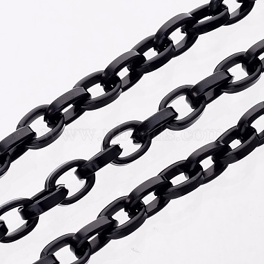 5.5x8mm Black Aluminum Chain