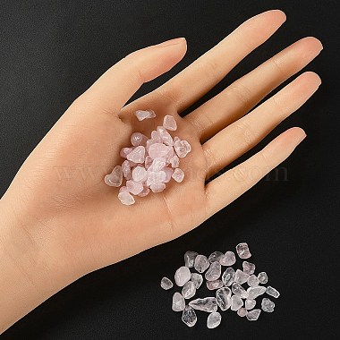 Natural Rose Quartz Chip Beads(G-YW0002-10)-7