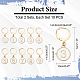 Alloy Enamel Number Charms Locking Stitch Markers(AJEW-PH01457-02)-2