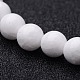 Natural White Jade Beaded Stretch Bracelets(BJEW-F202-06)-2