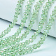 Rondell-Perlenstränge aus galvanisiertem Glas(EGLA-D020-6x4mm-34)-1