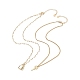 2Pcs 2 Style Brass Padlock & Key Pendant Necklace Set(NJEW-JN04060)-1