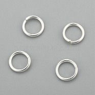 304 Stainless Steel Jump Rings, Open Jump Rings, Silver, 18 Gauge, 7x1mm, Inner Diameter: 5mm(STAS-H380-09S-D)