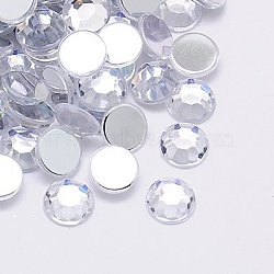 Imitation Taiwan Acrylic Rhinestone Cabochons, Faceted, Half Round, Clear, 4x1.5mm, about 10000pcs/bag(GACR-A002-4mm-01)