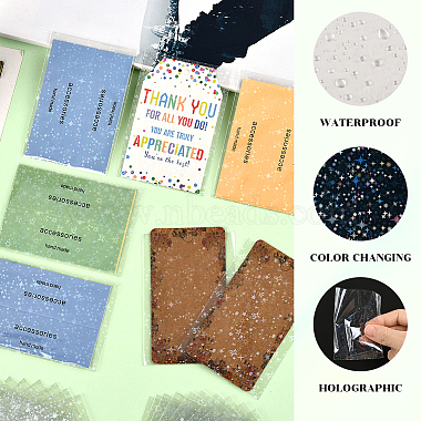 2 個のバッグ 2 個のスタイル 長方形レーザー透明プラスチック包装バッグ(ABAG-SP0001-46C)-3
