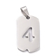 Non-Tarnish 304 Stainless Steel Pendants(STAS-O127-B04)-1