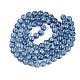 Transparent Half Spray Painted Glass Beads Strands(GLAA-Q110-02A-04)-2
