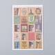 Postage Stamp Shape DIY Paper Label Paster Picture Stickers(AJEW-L058-50)-3