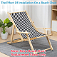 1pc tissu de remplacement pour chaise en polyester ray&eacute;(AJEW-GF0014-50I)-4
