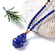 Natural Lapis Lazuli Pendant Necklaces(NJEW-G332-05G)-5