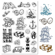 Custom PVC Plastic Clear Stamps, for DIY Scrapbooking, Photo Album Decorative, Cards Making, Stamp Sheets, Film Frame, Travel Themed, 160x110x3mm(DIY-WH0439-0017)