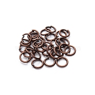 Metal Open Jump Rings, Red Copper, 4x0.5mm(FS-WG47662-37)