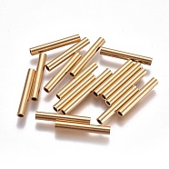 Ion Plating(IP) 304 Stainless Steel Tube Beads, Golden, 20x3mm, Hole: 2mm(STAS-F224-01G-F)