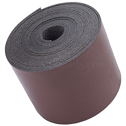 Imitation Leather Ribbon, Imitation Leather Straps, for Bags, Jewelry Making, DIY Crafting, Coffee, 2"(50mm), 2m/roll(DIY-WH0189-93A-05)