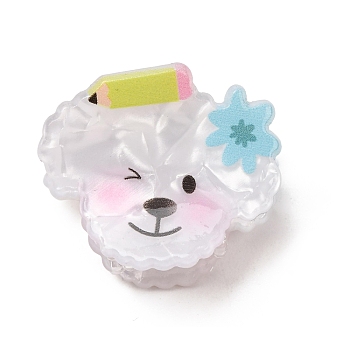 Acrylic Claw Hair Clips, Dog, Hair Accessories for Girls & Women, Colorful, 24x30x22mm