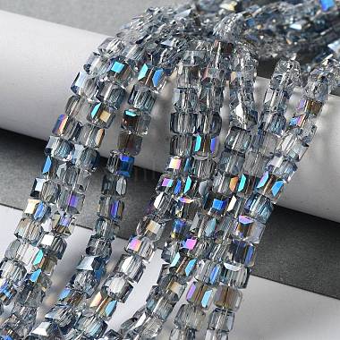 Midnight Blue Cube Glass Beads