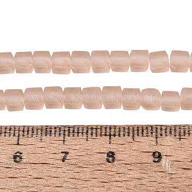 brins de perles de verre d&eacute;poli transparent(GLAA-N072-01A-A06)-4