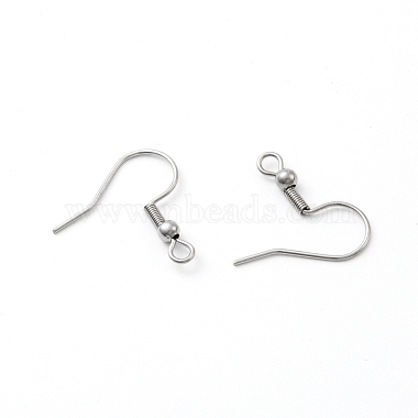 316 Surgical Stainless Steel Earring Hooks(STAS-N019-02)-2