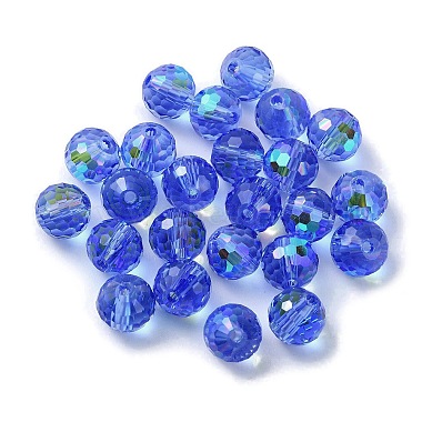 Cornflower Blue Round Glass Beads