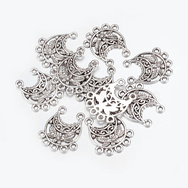 Tibetan Style Alloy Chandelier Components Links(PALLOY-EA10687Y-AS-NF)-4