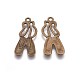 De style tibétain chaussures de danse en alliage pendentifs(X-TIBEP-844-AB-FF)-1