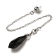 Natural Obsidian Dowsing Pendulum Big Pendants(G-H286-03P-06)-2