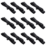 12Pcs PU Leather Shoes Charms, with Iron Clips, Black, 80mm(HJEW-HY00133)