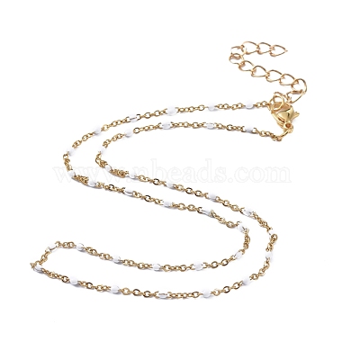 304 Stainless Steel Cable Chain Necklaces(X-NJEW-JN02891-01)-1