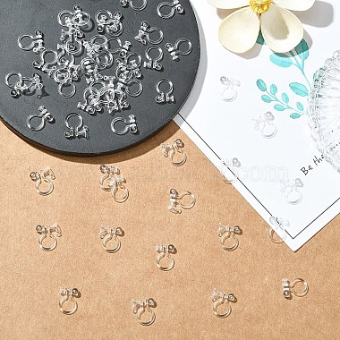 24Pcs Plastic Clip-on Earring Findings(KY-YW0002-33)-4