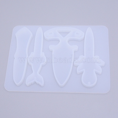 Self Defence Keychain Silicone Molds(DIY-TAC0007-97A)-2