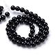 Natural Black Onyx Round Bead Strands(G-T055-10mm-10)-2