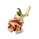 Brass Enamel Pendants(KK-K427-12B-G)-2