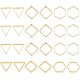 SUPERFINDINGS 24Pcs 3 Style Brass Linking Ring(KK-FH0005-06)-1