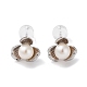 Natural Pearl Stud Earrings for Women(EJEW-C083-07E-P)-1