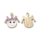 Halloween Rack Plating Alloy Enamel Pendants(ENAM-P247-02KCG)-1